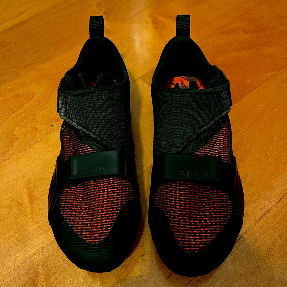 Womens Nike SuperRep Cycle Shoes Black/Orange Size 8.5